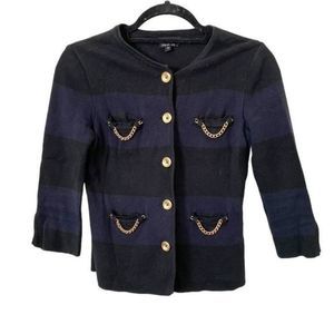 TOPSHOP Chained Striped Cardigan‎